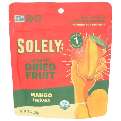 Solely Organic Dried Mango Halves