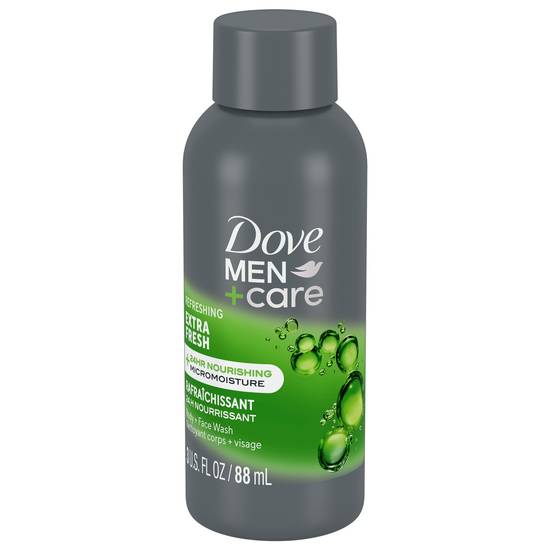 Dove Men+Care Extra Fresh Body and Face Wash (3 oz)