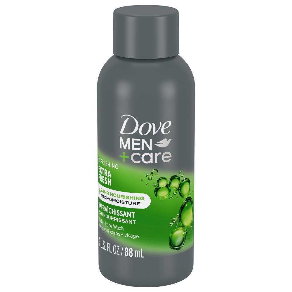 Dove Men+Care Extra Fresh Body and Face Wash, Mandarin & Sandalwood