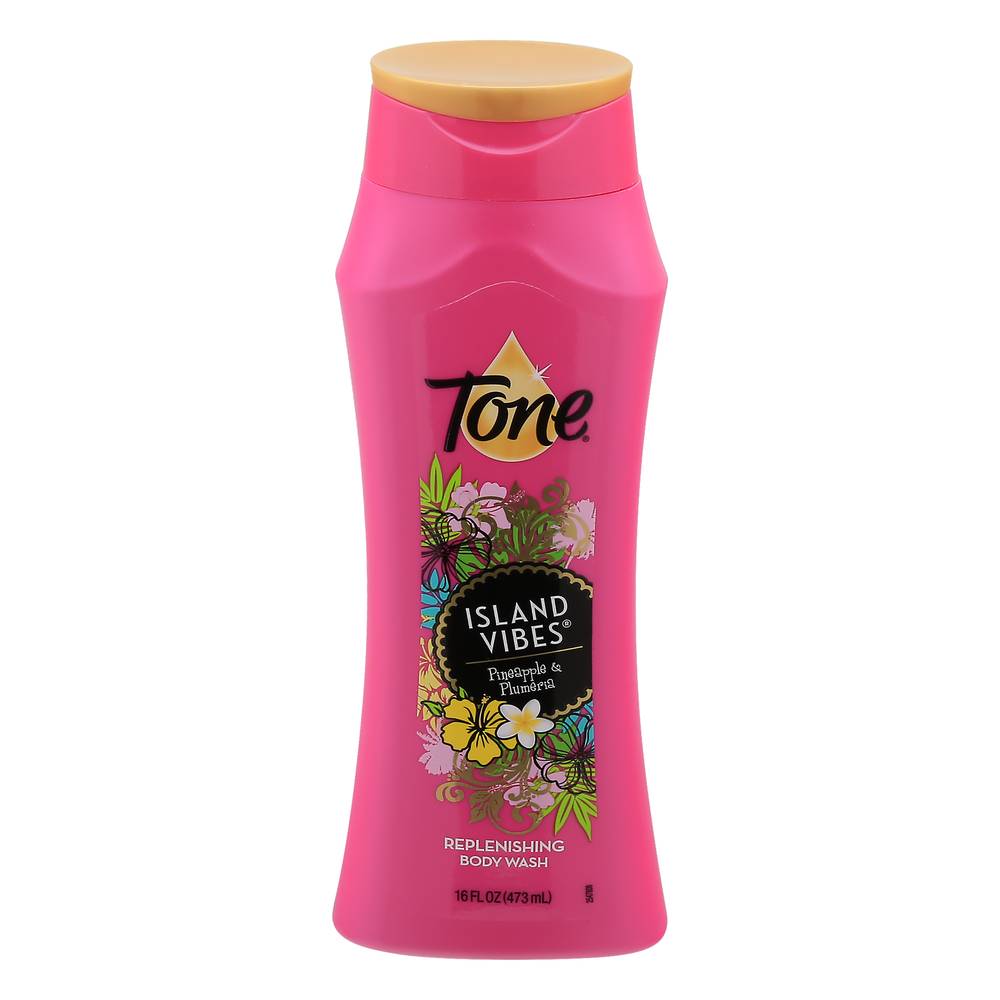 Tone Island Vibes Replenishing Pineapple & Plumeria Body Wash (16 fl oz)