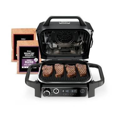 Ninja Woodfire Outdoor Grill & Smoker, 7-in-1 Master Grill, BBQ Smoker and Air Fryer with Woodfire Technology - OG701