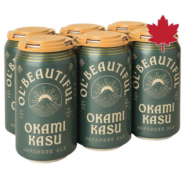 Ol' Beautiful Okami Kasu Japanese Ale (6 x 355 ml) - 5.0% ABV