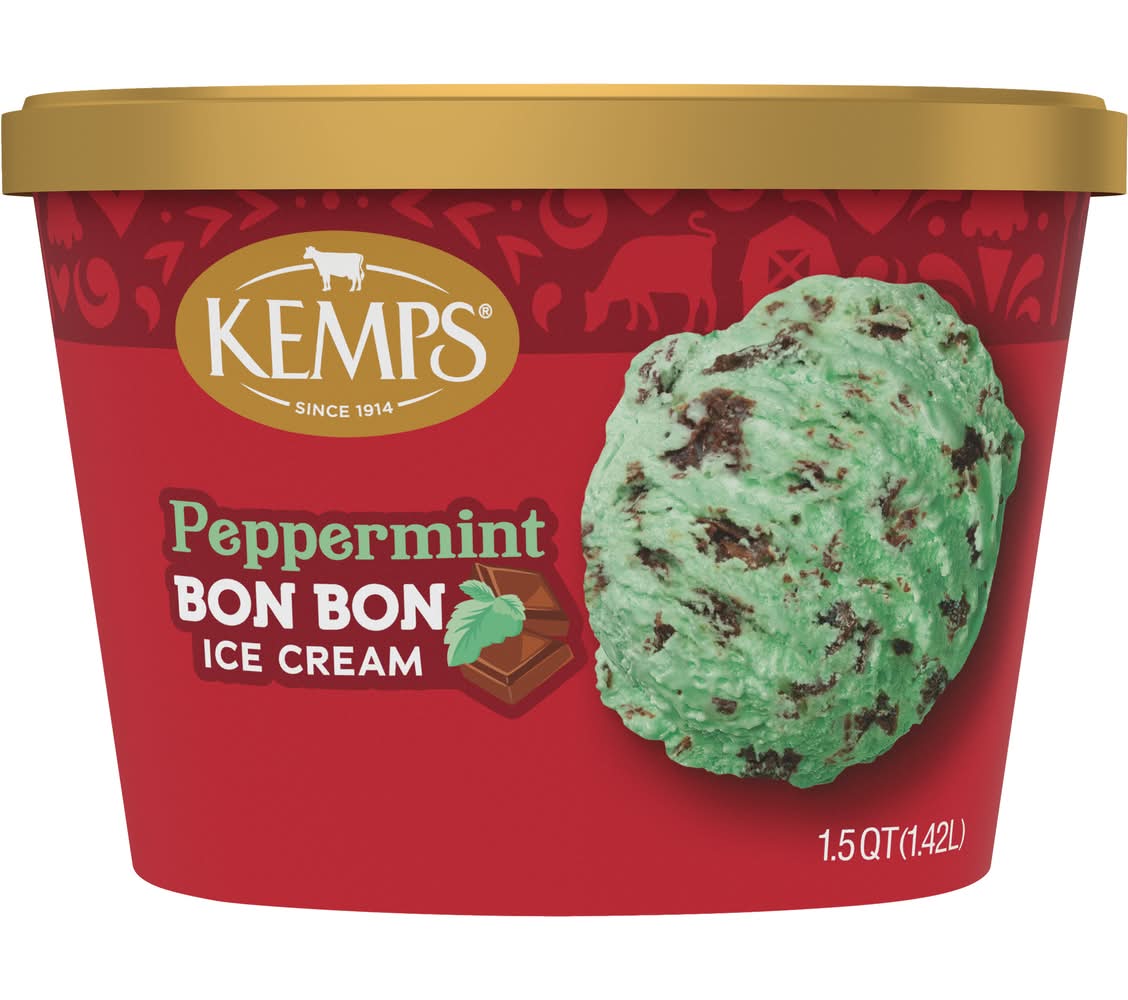 Kemps Old Fashioned Peppermint Bon Bon Ice Cream (1.5 qt)