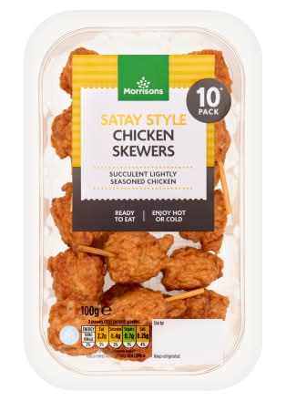 Morrisons Satay Style, Chicken Skewers (10 pack)