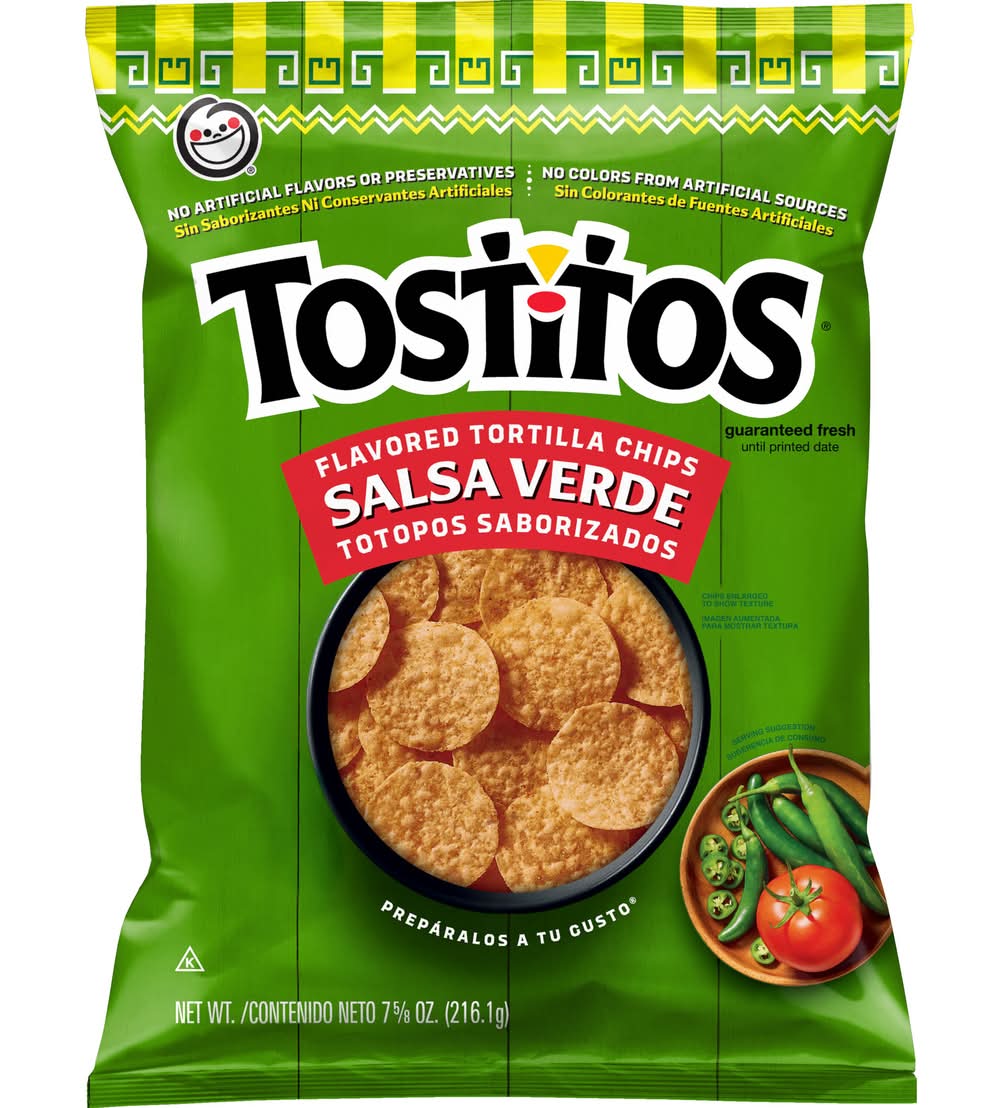 Tostitos Corn Tortilla Chips, Salsa Verde (7.62 oz)