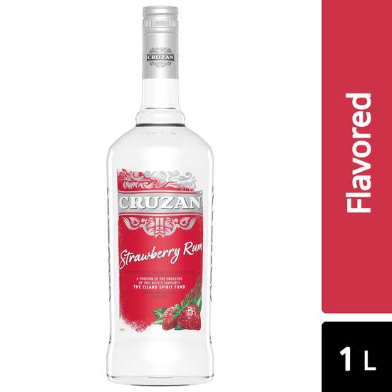 Cruzan Flavored Strawberry 55 (1L bottle)
