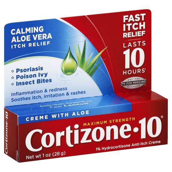 Cortizone-10 Maximum Strength Anti-Itch Creme With Aloe(1 Oz)