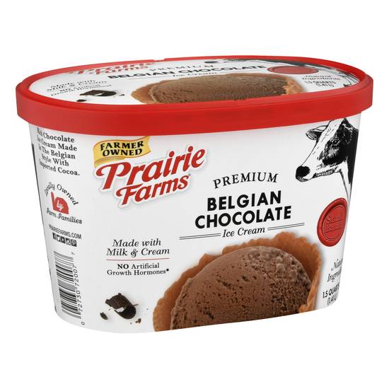 Prairie Farms Premium Belgian Chocolate Ice Cream