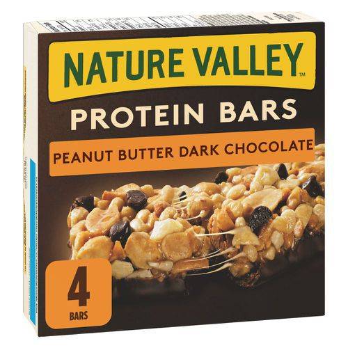 Nature valley barres aux protéines chocolat noir et beurre d'arachide (4 unités, 148 g) - peanut butter dark chocolate protein bars (148 g)