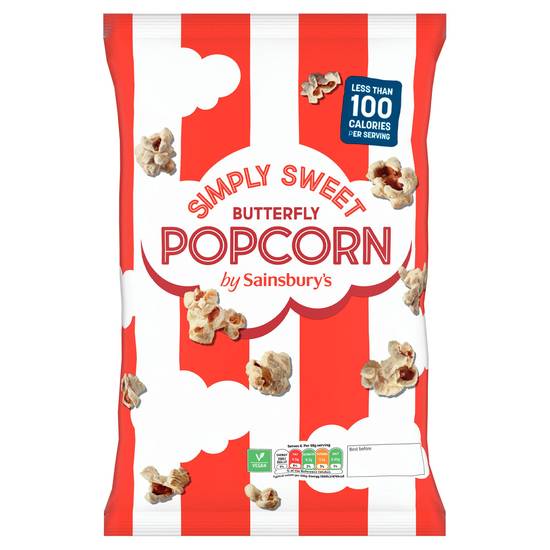 Sainsbury's Simply Sweet Butterfly Popcorn 110g