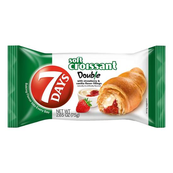 7Days Croissant with Strawberry Vanilla Flavor Filling 2.65oz