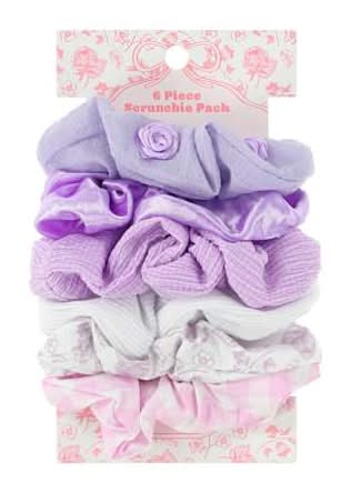 Scrunchie 6-Pack Purple