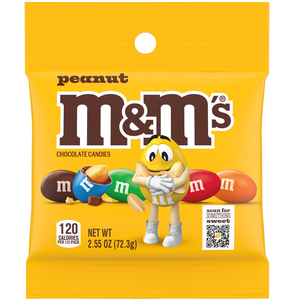 M&M's Peanut Chocolate Candies (2.55 oz)