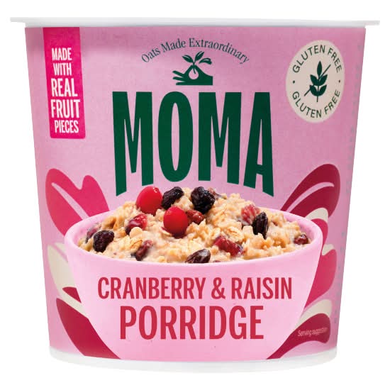 MOMA Cranberry-Raisin, Jumbo Oat Porridge Pot (70g)