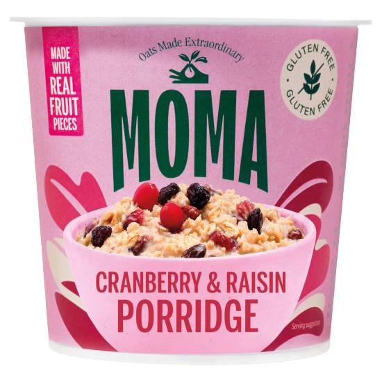 MOMA Cranberry-Raisin, Jumbo Oat Porridge Pot (70g)