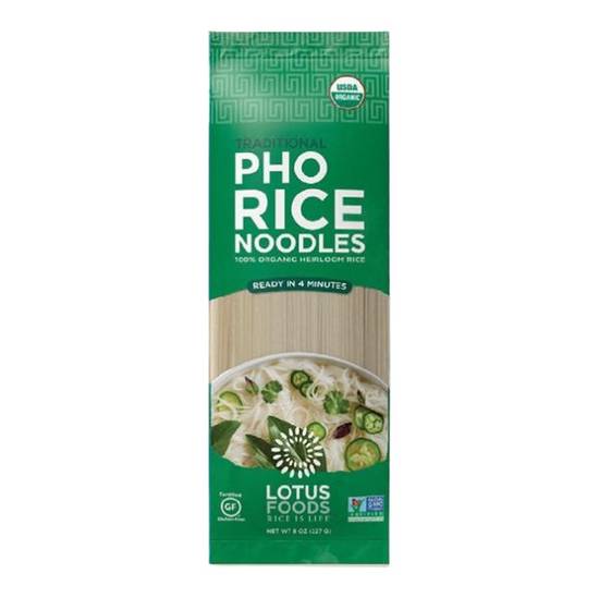 Lotus Foods Traditional Pho Rice Noodles (8 oz)