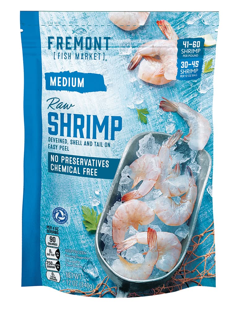 Fremont Fish Market Medium EZ Peel Raw Shrimp