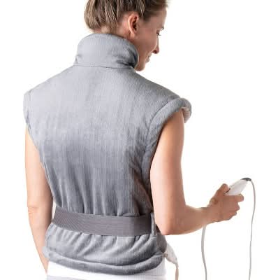 Pure Enrichment Purerelief Back & Neck Heating Pad, XL, Gray