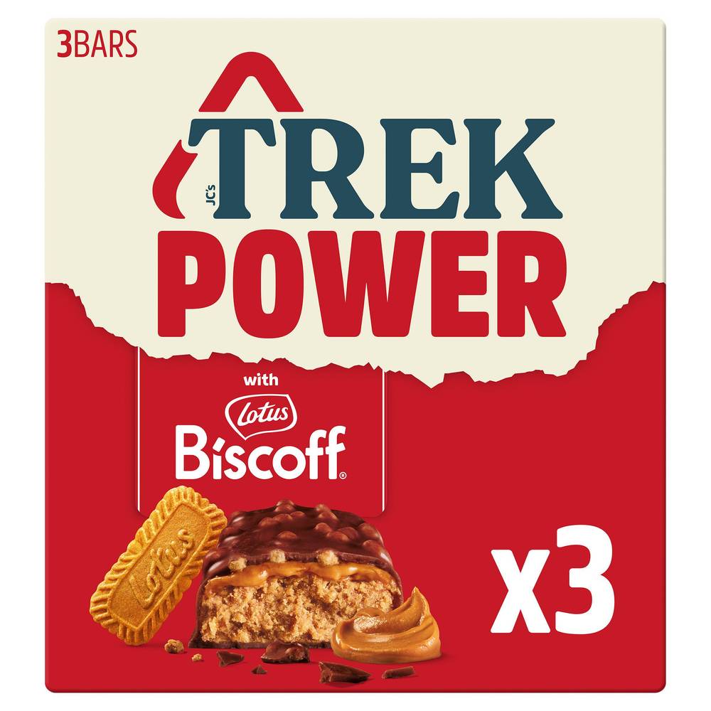 SAVE £1.25 Trek Power Lotus Biscoff 3x44g