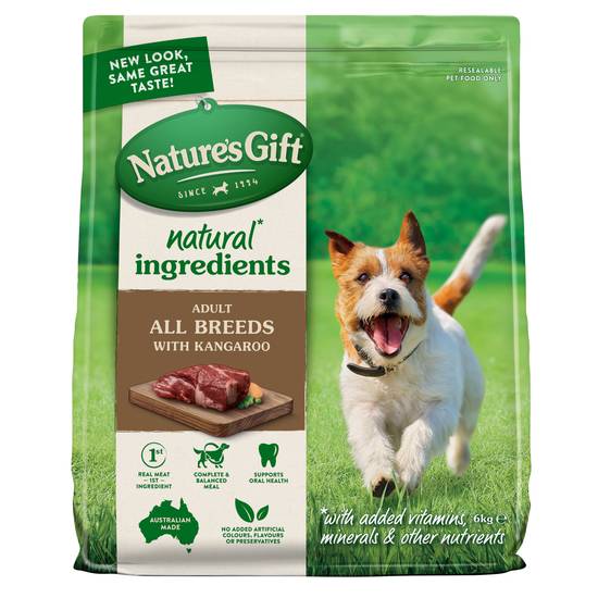 Nature's Gift Sustain Kangaroo Dry Dog Food 6kg