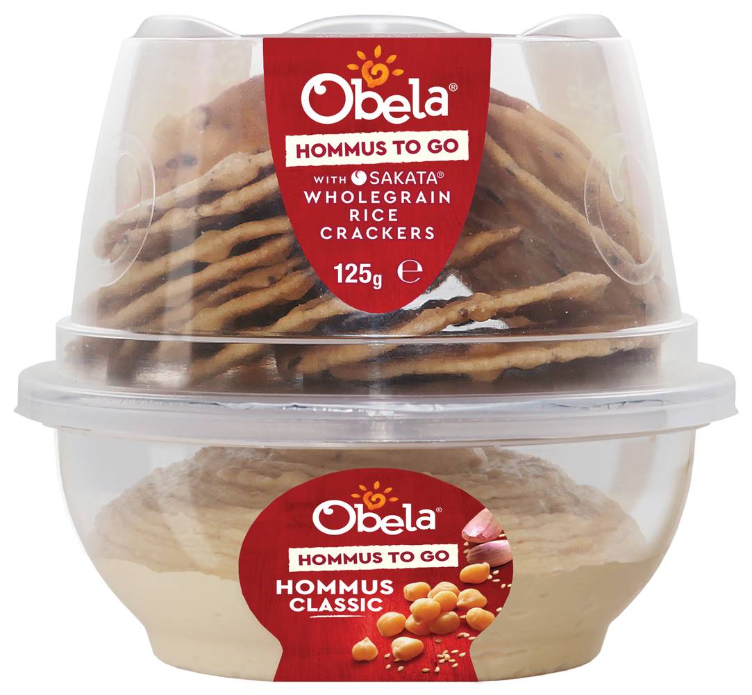Obela Hommus To Go Whole Grain Classic Rice Crackers (125g)