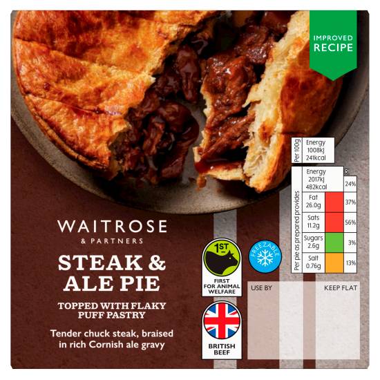 Waitrose & Partners Steak & Ale Pie