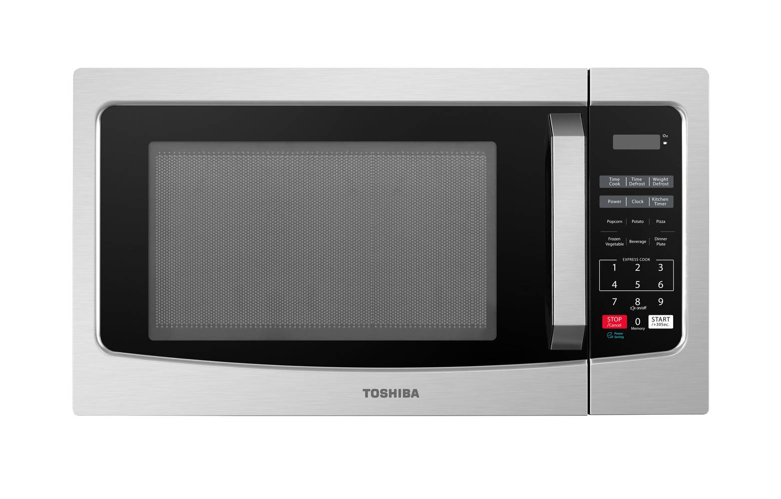 Toshiba 1.1-cu ft Medium 1000-Watt Countertop Microwave (Stainless Steel) | ML-EM32PA(SS)