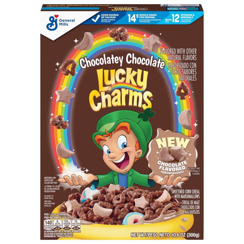 Lucky Charms Chocolatey Chocolate Breakfast Cereal (10.6 oz)