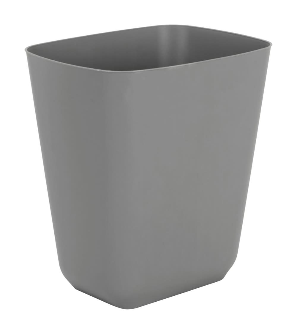 TrueLiving Vanity Trash Can, Gray