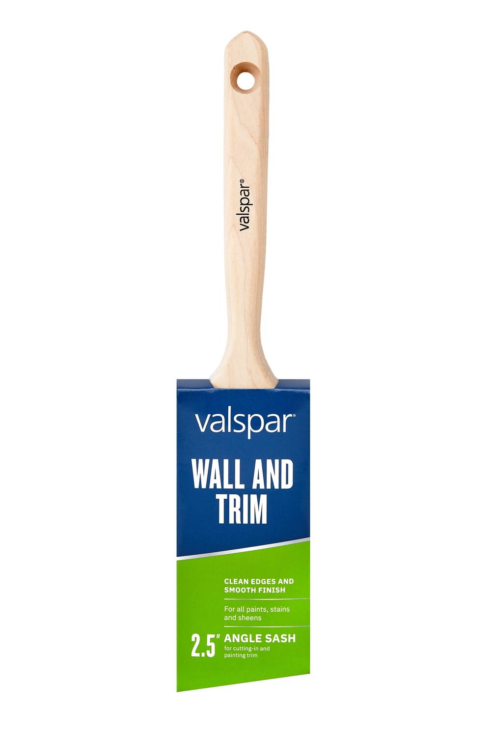 Valspar 2-1/2-in Reusable Natural Bristle Angle Paint Brush (General Purpose Brush) | 882540250