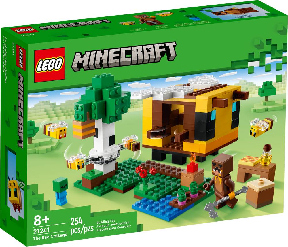 Lego minecraft la cabaña abeja 21241