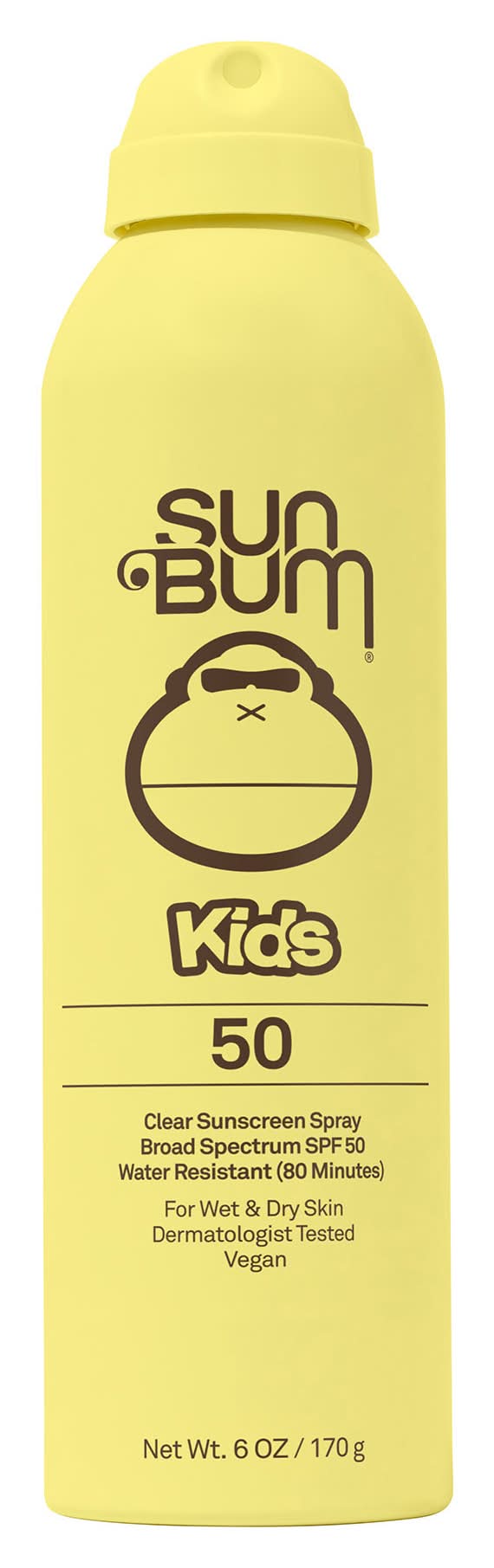 Sun Bum Broad Spectrum Kids Moisturizing Clear Sunscreen Spray Spf 50 (6 oz)