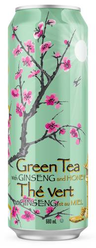 AriZona Green Tea With Ginseng & Honey 680 Ml (Can)