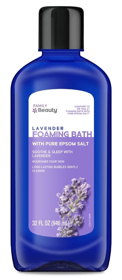 Family Wellness Foaming Bath With Pure Epsom Salt, Lavender (32 fl oz)