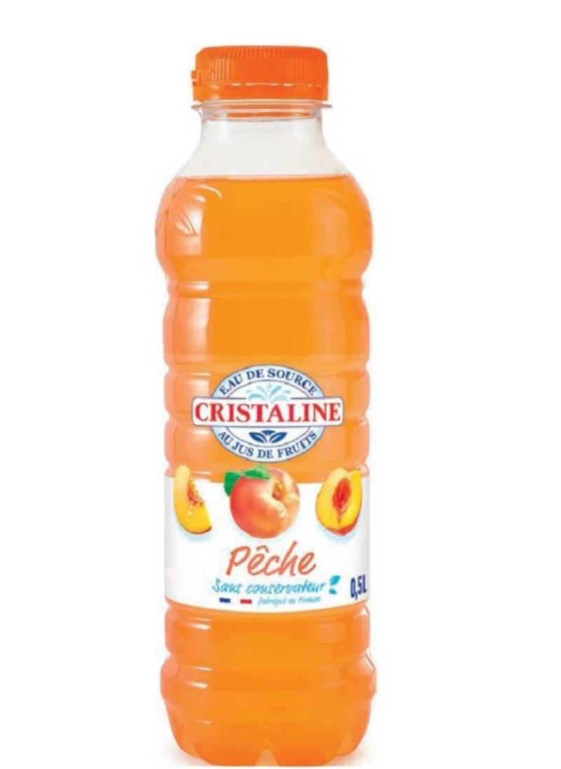 Cristaline pêche 50cl