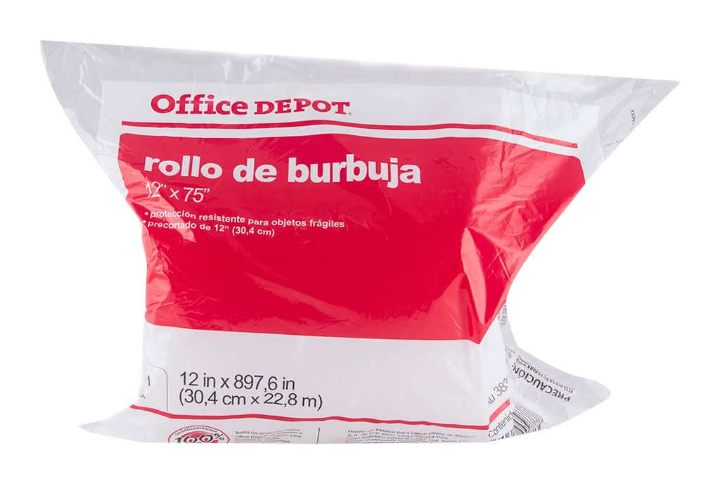 Office Depot · Rollo de burbuja, 12'' x 75''