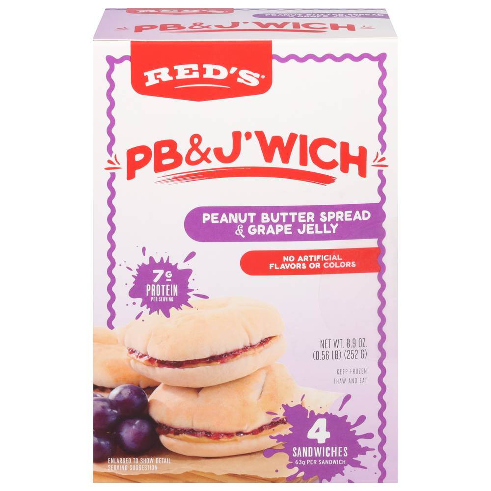 Red's Grape Pb & J'wich (8.9 oz, 4 ct)