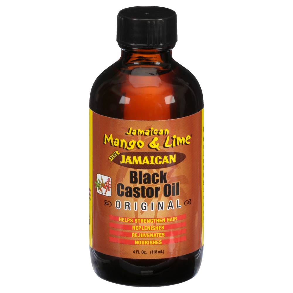 Jamaican Mango & Lime Original Pure Jamaican Black Castor Oil (4 fl oz)