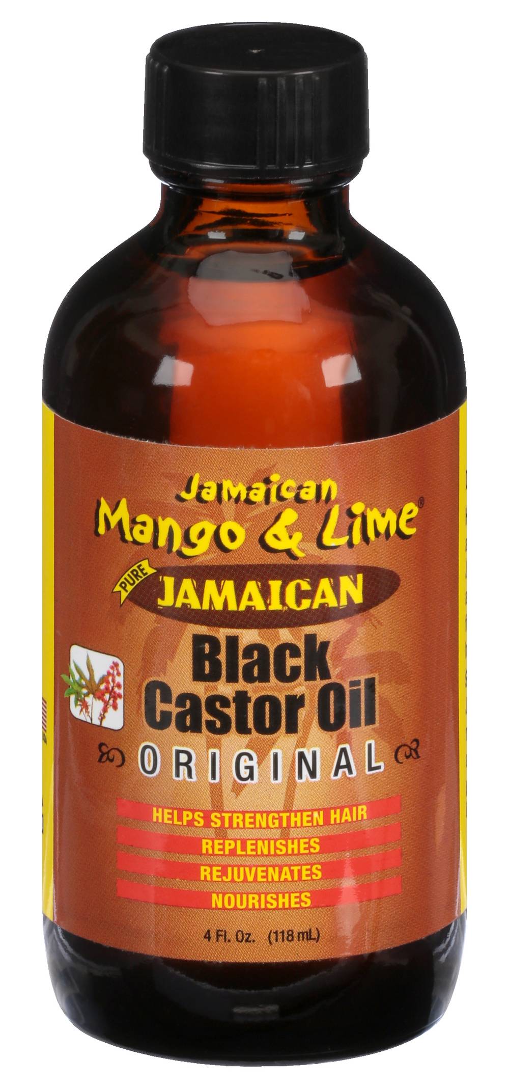 Jamaican Mango & Lime Jamaican Black Castor Oil (4 fl oz)