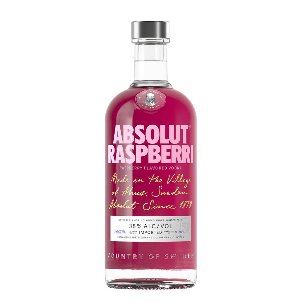 Absolut vodka (750 mL) (Raspberry)
