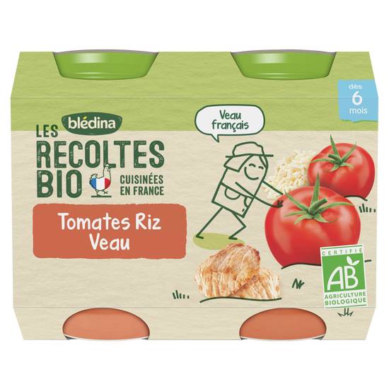 Blédina - Les recoltes tomates riz veau