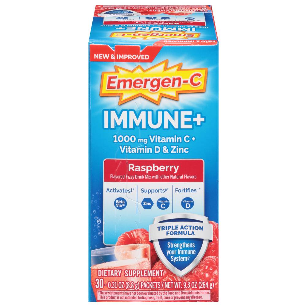 Emergen-C Raspberry Immune (0.32 oz, 30 ct)