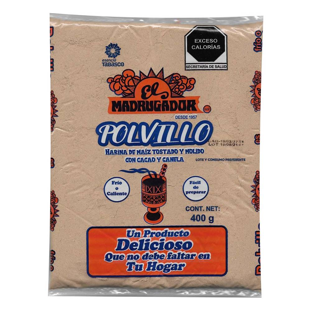 Polvo De Maíz El Madrugador Cacao 400G