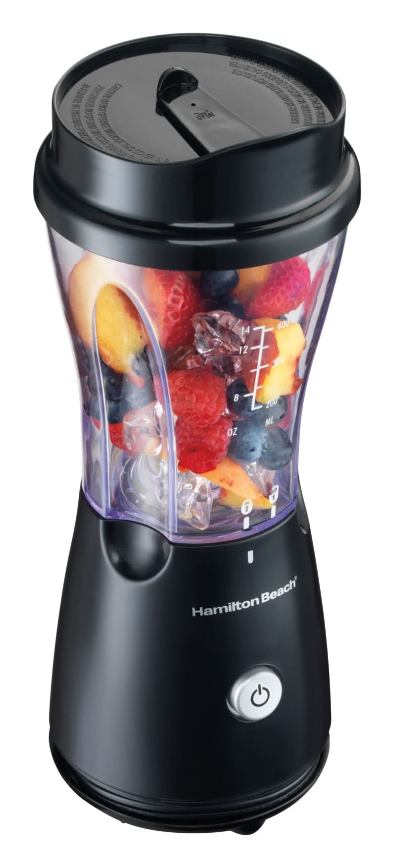 Hamilton Beach One Speed Single Serve Blender 14 oz, Black