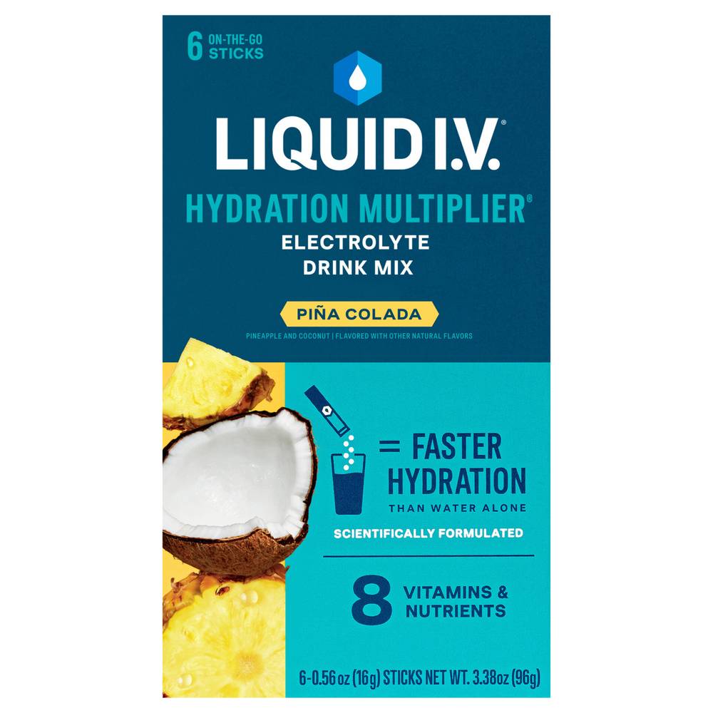 Liquid I.v. Hydration Multiplier Pina Colada Electrolyte Drink Mix (6 ct,0.56 oz)