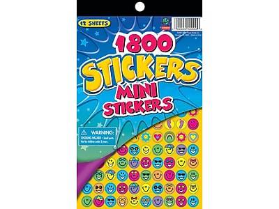 Paper Magic Mini Stickers, Multicolor, 1800/Pack (458115)