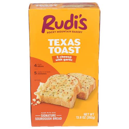 Rudi's 3 Cheese With Garlic Texas Toast