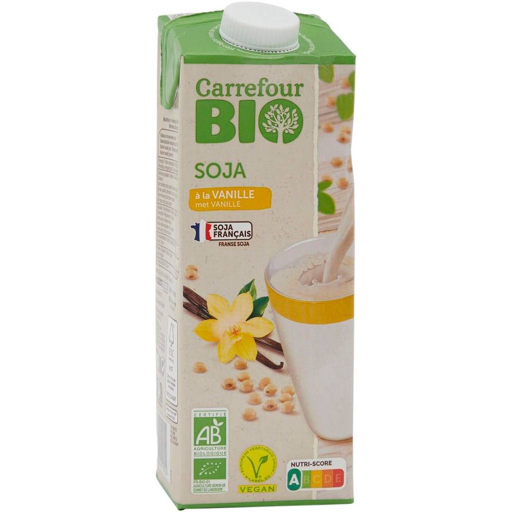 Boisson soja vanille CARREFOUR BIO - la brique d'1L