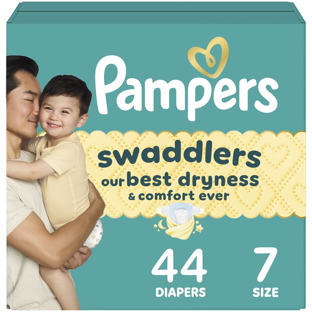 Pampers Swaddlers Baby Diapers, Stage 7 (44 ct)