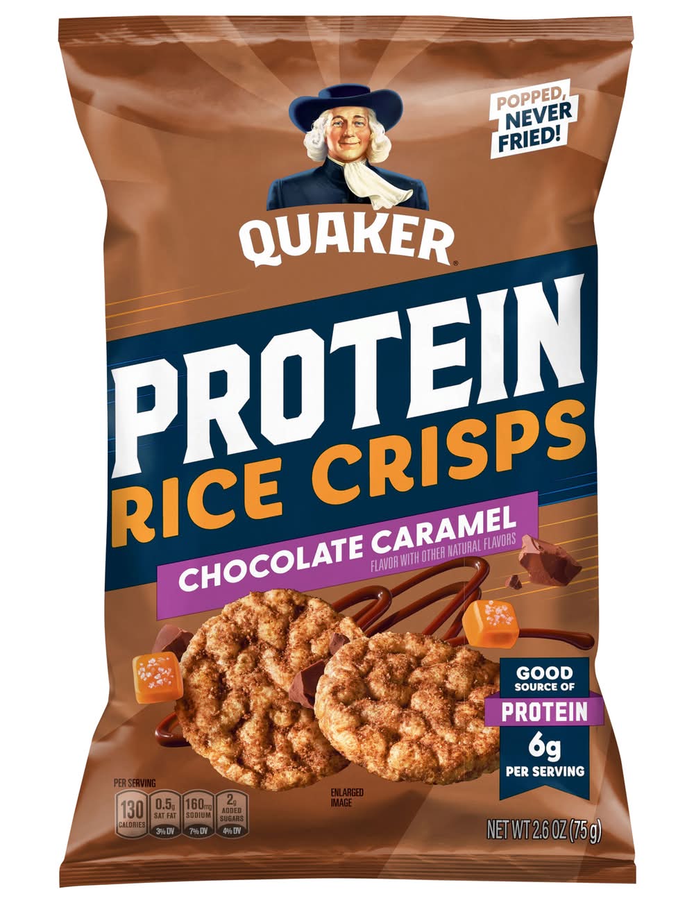Quaker Protein Rice Crisps, Chocolate Caramel (2.6 oz)